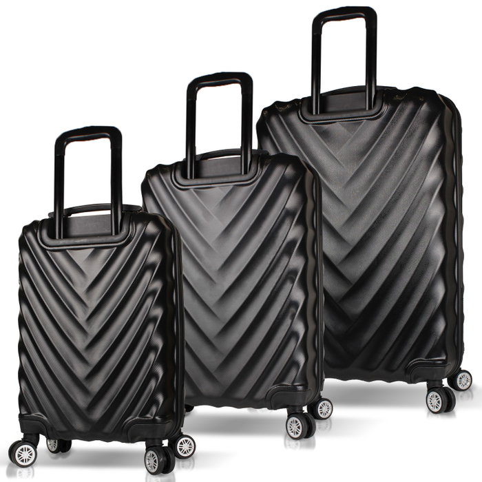 Zoozie Bags Juego de Maletas de 3 Piezas Negro Zoozie Bags Juego de Maletas de 3 Piezas Negro